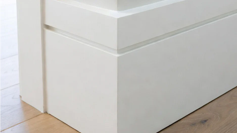 professionally installed baseboard in a home in st Petersburg 