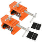 Cabinet Clamps, Cabinet Installation Cabinetry Clamps Face Frame Clamps Tools with Two Side Screws and Alignment Plate, 2 Pack, Up to 440 lbs Load Capacity, Red