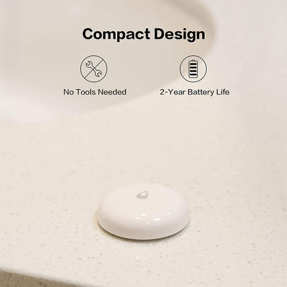 Aqara Water Leak Sensor 3 Pack, Zigbee Wireless Water Leak Detector for Alarm System and Smart Home Automation, Requires AQARA HUB, App Notifications, for Kitchen, Bathroom, Basement, Works with IFTTT