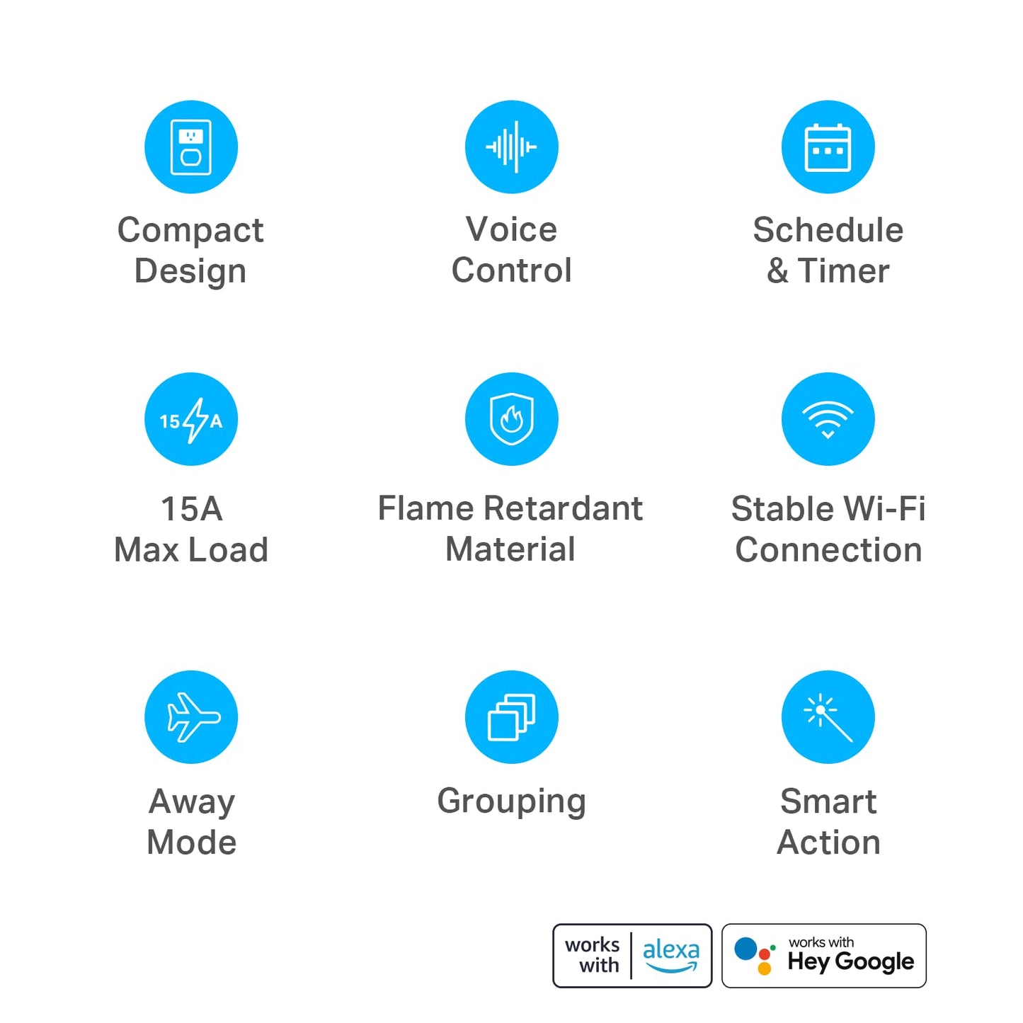 Kasa Smart Plug Mini 15A, Apple HomeKit Supported, Smart Outlet Works with Siri, Alexa & Google Home, UL Certified, App Control, Scheduling, Timer, 2.4G WiFi Only, 4 Count (Pack of 1) (EP25P4), White