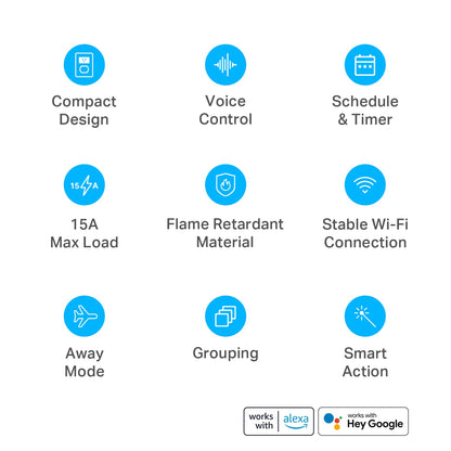 Kasa Smart Plug Mini 15A, Apple HomeKit Supported, Smart Outlet Works with Siri, Alexa & Google Home, UL Certified, App Control, Scheduling, Timer, 2.4G WiFi Only, 4 Count (Pack of 1) (EP25P4), White