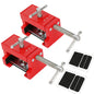 Cabinet Clamps, Cabinet Installation Cabinetry Clamps Face Frame Clamps Tools with Two Side Screws and Alignment Plate, 2 Pack, Up to 440 lbs Load Capacity, Red