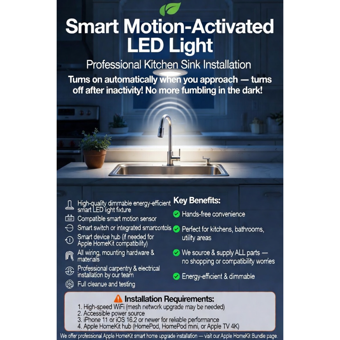 Smart Sink Light Upgrade Bundle( $100 off if you already have M3 hub from other bundles)